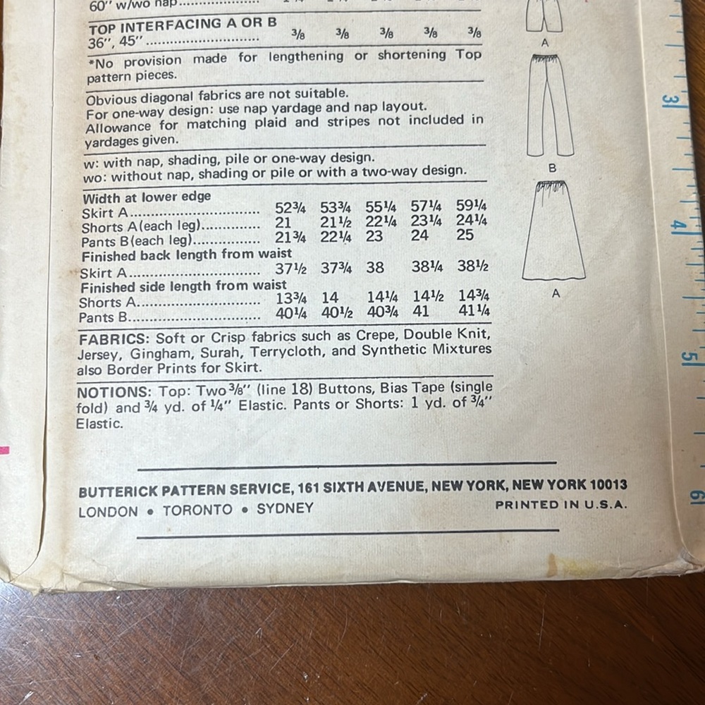 Vintage Butterick #6702 Size 10 UNCUT Pattern - Picture 7 of 11